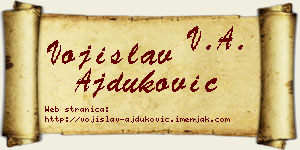 Vojislav Ajduković vizit kartica